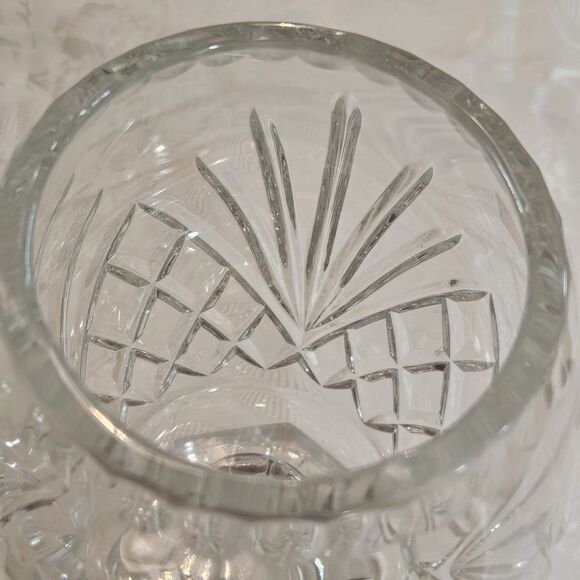 Vintage ACC Vase Hand Cut Lead Crystal 24% Poland Heavy 10.5x6.5” - Picture 7 of 9